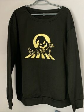 Women’s 3XL Nightmare Before Christmas Inspired Crewneck Sweatshirt